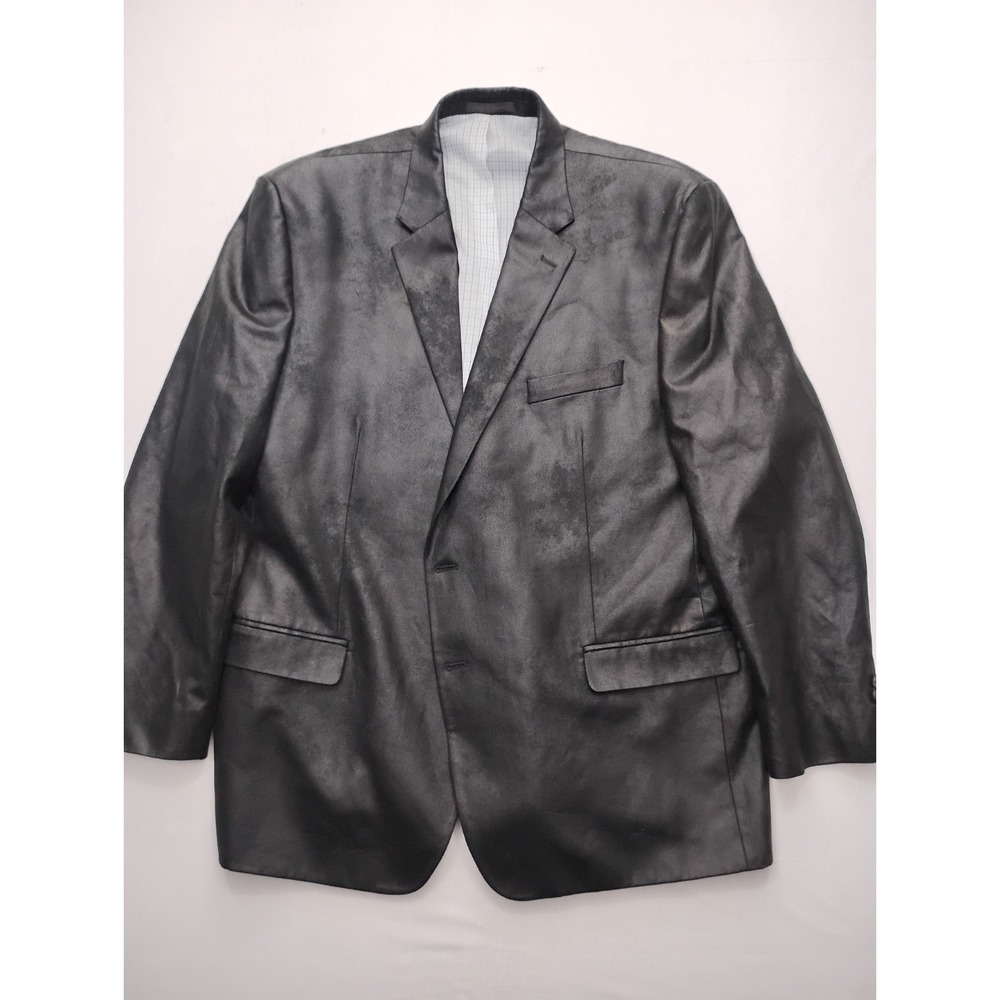 Lauren Ralph Lauren Blazer Mens 50R Cotton Polyester Black 2 Button